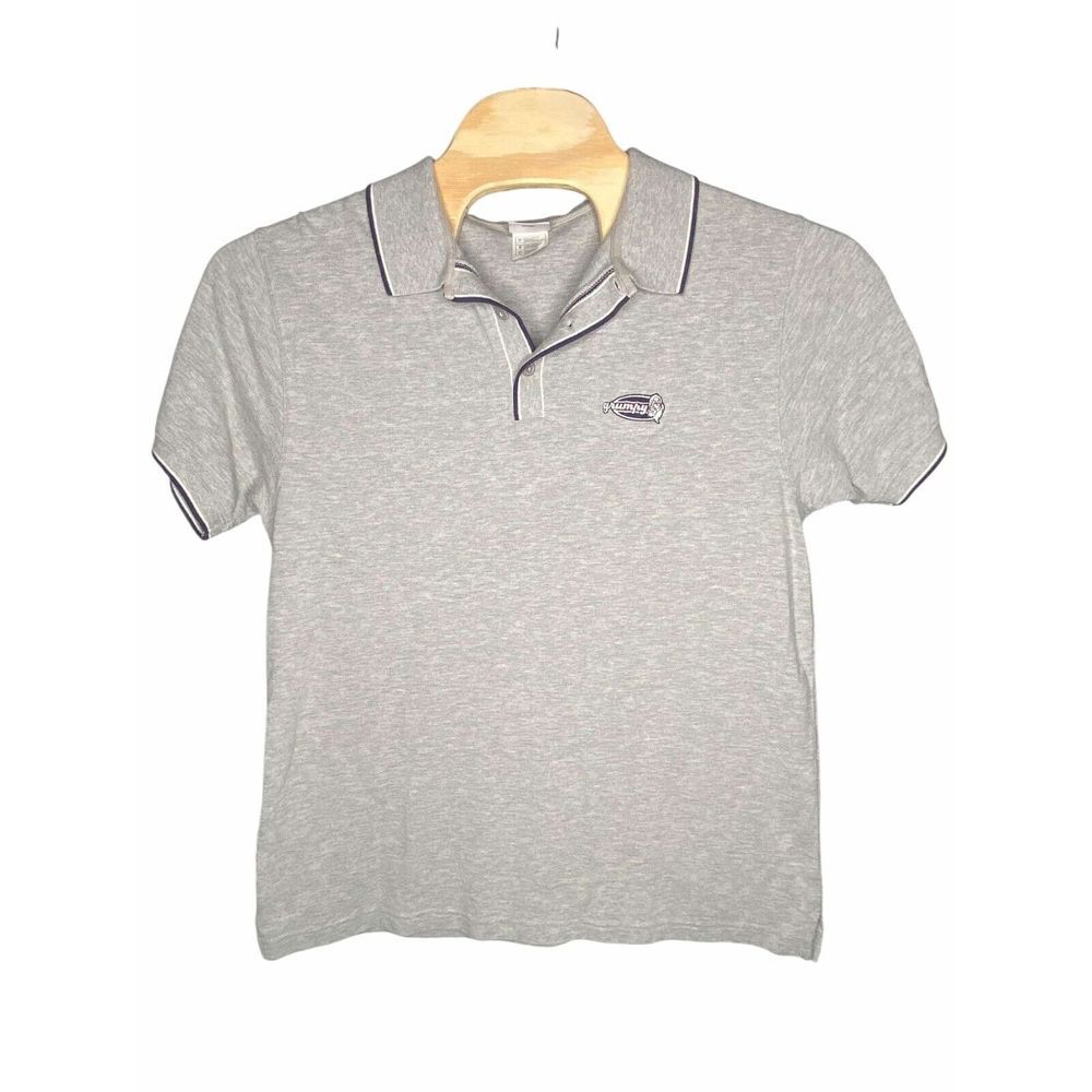 The Disney Store Grumpy Embroidered Golf Polo Shirt Size Large Gray short sleeve